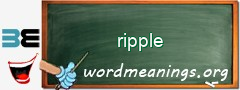 WordMeaning blackboard for ripple